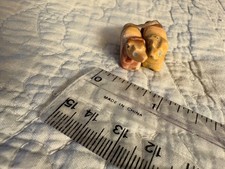 Tiny Vintage Zuni Bear Pair with gifts - Signed by artist picture