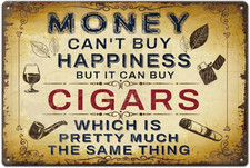 Cigars Sales Tin Signs Retro Metal Poster Cigars Shops Wall Art Decor picture