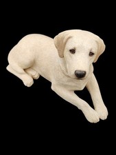 Vintage 1991 Sandicast #382 Yellow Labrador Dog Sculpture Sandra Brue 11