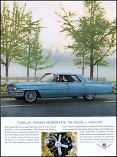 1964 Cadillac Car foggy morning drive automobile retro photo print ad adL64 picture