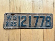 1925 Washington State License Plate picture