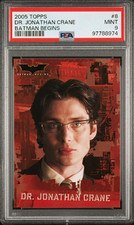 Topps 2005 Batman Begins #8 Dr. Jonathan Crane PSA 9 Cillian Murphy Rookie picture