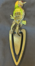 Bird Rhinestone Decorative Metal Bookmark with Enamel Accent picture