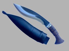 8inch Raw Angkhola kukri, 5160 steel, ergonomic shaped, unique 3 fuller, KHHI picture