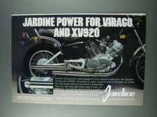 1981 Jardine Motorcycle Headers Ad - Virago and XV920 picture