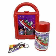 Vintage 1996 Coca Cola Polar World Bears Lunchbox with Aladdin Thermos New picture