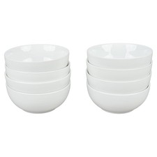 BIA Cordon Bleu Porcelain Coupe Dessert Bowls Set of 8 White 19 oz Each picture