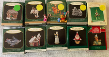 Vintage 1990s Hallmark Keepsake Ornament Miniature Collectors Series Lot of 10 picture