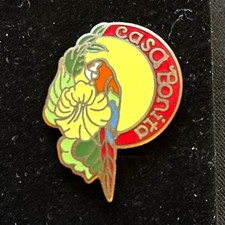 Vintage Casa Bonita Enamel Pinback Lapel Pin picture