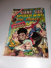 GIANT-SIZE SPIDER-MAN 3 1974 MARVEL COMICS DOC SAVAGE amazing bronze age classic picture