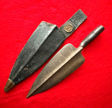 ORIGINAL 1873 US ARMY TROWEL-SHOVEL BAYONET & SCABBARD FOR TRAPDOOR SPRINGFIELD picture