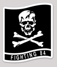 Officially Licensed US Navy Official VF-84 Jolly Rogers Sticker picture
