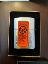 1996 BARRETT SMYTHE ENDANGERED ANIMAL WOLF XII UNSTRUCK ZIPPO LIGHTER picture