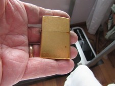 Vintage Pre-Owned Zippo Classic Brass Cigarette Lighter Dated D 04 picture
