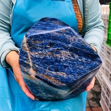 17.9LB Large Natural Blue Vein Stone Quartz Crystal Mineral Healing Sample 5899 picture
