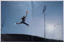 1984 Michael Jordan Jumpman Large Format 2-Page Photo Spread Jacobus Rentmeester picture