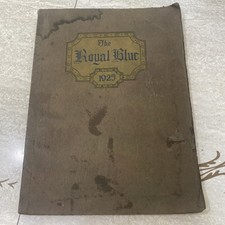 1925 Walla Walla High School Yearbook Royal Blue WA Washington Autographs Rare picture