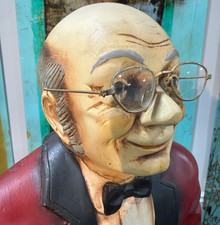 VTG. Fancy Butler/Maitre Statue w/Tray 38