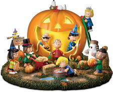 The Bradford Exchange Snoopy and Peanuts Gang Great Pumpkin Halloween Sculpture picture