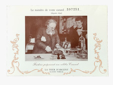 La Tour d'Argent Restaurant Paris France Duck Press Number Advertising Postcard picture