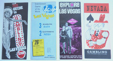 Vintage LAS VEGAS Travel Brochures, Gaming Guides - LOT of 4 - 1960's - 1970's picture