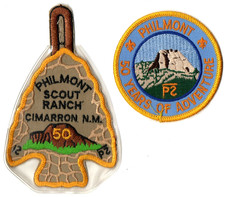 Philmont Scout Ranch Cimarron N.M. 50-year anniversary boy scout patches picture