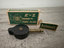 Antique E-Z Fone Plug 6078 Automatic Original Box Polymet Mfg Co. picture