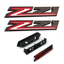 (Set of 3) 2019-2024 OEM 2pack Side Decals Emblems + Grille Z71 Badges Compat... picture