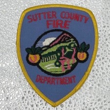 Vintage Sutter County Fire Department California Patch Retired Capt's Collection picture