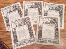 5 Antique 1930 Pennsylvania Department Of Forests And Waters Service Letter picture