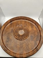 Vintage 1960s Digsmed Denmark 011 Teak Sunburst Serving Platter Danish Modern picture
