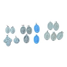 Miraculous Medal Charm for Rosary Bracelet Italy Lot 14 Pcs picture