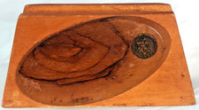 Vintage Maccabi Israel Wooden Card Holder picture