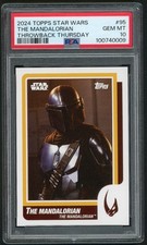 2024 TOPPS STAR WARS THROWBACK THURSDAY #95 THE MANDALORIAN PSA 10 GEM MINT picture