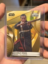 2025 Topps Star Wars Smugglers Outpost Chirrut Imwe Chrome Black Gold /50 picture