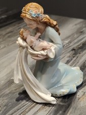 Vintage 1989 Lucchesi Mother & Child Figurine Made in Italy Faro by Roman RR picture