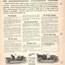1910 Willys-Overland Model 38 41 Car Print Ad Toledo Ohio Pope-Toledo F Baker picture