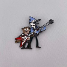 Regular Show Enamel Pin Mordecai And Rigby Playing Guitar picture
