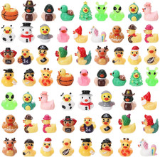 60Pcs Mini Resin Animal Ducks, Tiny Ducks for Hiding | Miniature Duck picture
