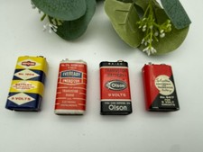 Vintage 9 Volt Transistor Radio Battery Lot Ray-O-Vac 1604 Olson Eveready MCM picture