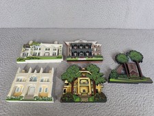 Lot of 5 Sheila's, House Shelf Sitters Lot Tara Wedding Cake House Faith Chapel picture