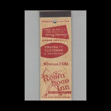 Matchbook Cover Robin Hood Inn Clifton NJ picture