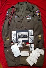 WWI & WWII 3rd Infantry Division War Veteran Uniform Jacket Photos Letters LOT picture