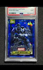 Topps 2024 Marvel Sapphire WAR MACHINE #100 Graded PSA 9  picture
