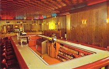 1965 NJ Red Bank The Brothers Lounge Bar interior unique restaurant Postcard A64 picture