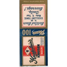 Knapstein's Krausen Beer New London WI Vintage Matchbook Cover SD4-Y1 picture