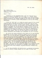 1925 Vintage Letter to CYRENUS COLE, US House of Representatives from IOWA, IA picture