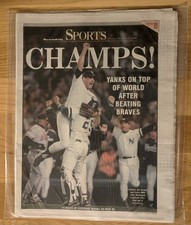 FINAL SALE  1996 NY YANKEES WORLD SERIES CHAMPIONSHIP - NY Newsday Oct 27 1996 picture