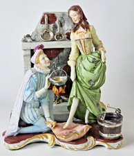 Capodimonte Porcelain Cinderella Figurine Hand Painted Vintage Dino Bonalberti picture