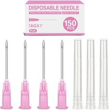 150 Pack 18 Ga 1 Inch Luer Lock, Lab Accessories, Industrial Dispensing 18  picture